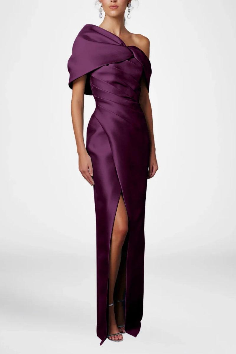 Sheath Column Half Sleeves Floor Length Mother Dresses CM0376 - COCOMELODY
