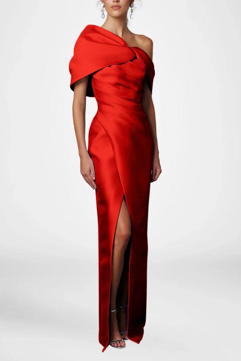 Sheath Column Half Sleeves Floor Length Mother Dresses CM0376 - COCOMELODY