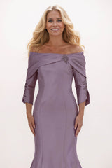 Trumpet-Mermaid Maxi Satin Mother of the Bride Dresses CM0381 - COCOMELODY