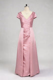 Trumpet-Mermaid Maxi Satin Mother of the Bride Dresses CM0382