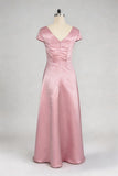 Trumpet-Mermaid Maxi Satin Mother of the Bride Dresses CM0382