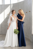 Sheath-Column Maxi Satin Mother of the Bride Dresses CM0383