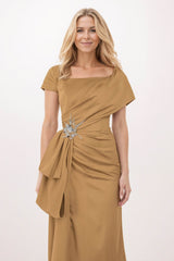 Trumpet-Mermaid Maxi Satin Mother of the Bride Dresses CM0385 - COCOMELODY