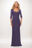 Trumpet-Mermaid Maxi Elastic Cloth Mother of the Bride Dresses CM0395