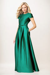 A-Line Maxi Satin Mother of the Bride Dresses CM0400
