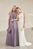 A-Line Maxi Satin Mother of the Bride Dresses CM0401