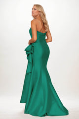 Sheath-Column Maxi Satin Mother of the Bride Dresses CM0404 - COCOMELODY