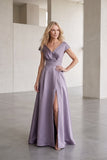A-Line Maxi Satin Mother of the Bride Dresses CM0408
