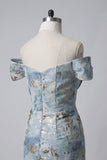 Sheath-Column Floor Length Jacquard Mother of the Bride Dress CM0416