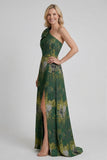 A-Line Floor Length Jacquard Mother of the Bride Dress CM0426