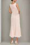 A-Line Tea Length Chiffon Mother of the Bride Dress CM0433