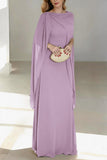 A-Line Floor Length Chiffon Mother of the Bride Dress CM0439