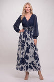A-Line Ankle Length Printed Chiffon Mother of the Bride Dress CM0446