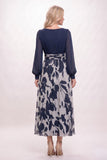 A-Line Ankle Length Printed Chiffon Mother of the Bride Dress CM0446
