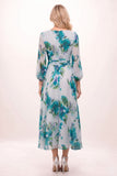 A-Line Ankle Length Printed Chiffon Mother of the Bride Dress CM0451