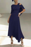 Sheath-Column Ankle Length Chiffon Mother of the Bride Dress CM0456
