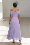 A-Line Ankle Length Chiffon Mother of the Bride Dress CM0457