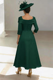 A-Line Ankle Length Satin Mother of the Bride Dress CM0459