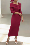 Sheath-Column Ankle Length Satin Mother of the Bride Dress CM0460