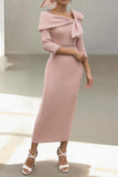 Sheath-Column Ankle Length Satin Mother of the Bride Dress CM0460