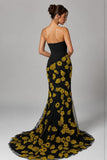 Trumpet-Mermaid Sweep-Brush Train Stretch Satin Mother of the Bride Dress CM0465