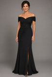 Sheath-Column Floor Length Chiffon Stretch Satin Mother of the Bride Dress CM0468