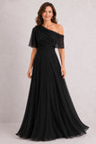 A-Line Floor Length Chiffon Mother of the Bride Dress CM0469