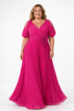 A-Line Floor Length Chiffon Mother of the Bride Dress CM0474