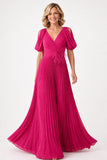 A-Line Floor Length Chiffon Mother of the Bride Dress CM0474