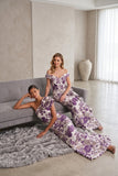 Trumpet-Mermaid Floor Length Jacquard Mother of the Bride Dress CM0483