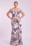 Sheath-Column Floor Length Jacquard Mother of the Bride Dress CM0484