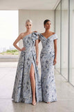A-Line Floor Length Jacquard Mother of the Bride Dress CM0496