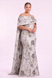 Trumpet-Mermaid Floor Length Jacquard Mother of the Bride Dress CM0497