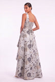 A-Line Floor Length Jacquard Mother of the Bride Dress CM0498