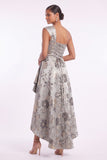 A-Line High-Low Jacquard Mother of the Bride Dress CM0500