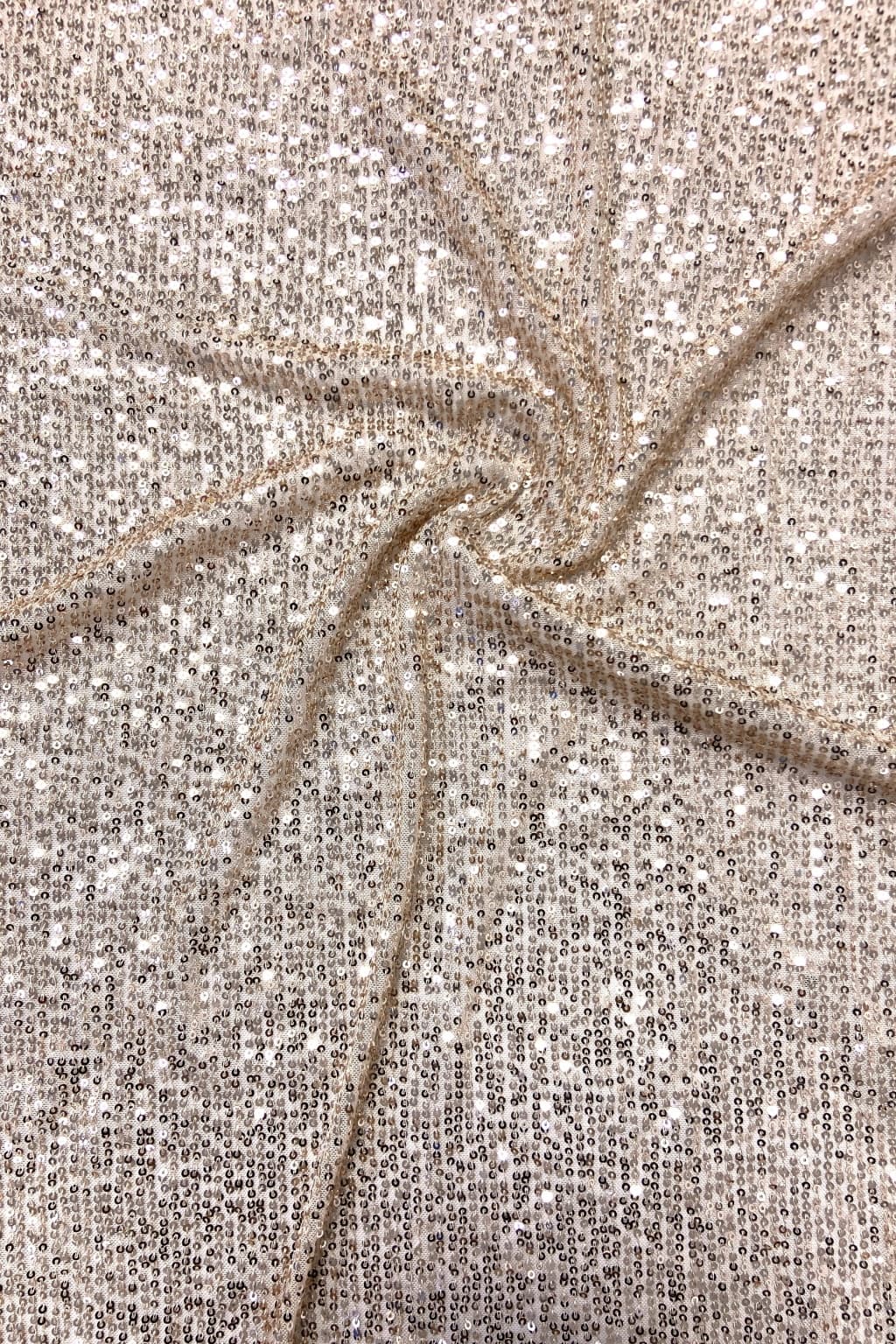 Sheath-Column Floor Length Sequin Mother of the Bride Dress CM0538 - Dark Champagne - COCOMELODY