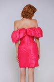 Sheath-Column Mini Taffeta Homecoming Dress CS0948 - COCOMELODY