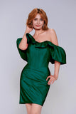 Sheath-Column Mini Taffeta Homecoming Dress CS0948 - COCOMELODY