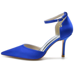 Stiletto Heel 8.5cm Silk-Like Shoes CK0146 - COCOMELODY