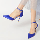 Stiletto Heel 8.5cm Silk-Like Shoes CK0146 - COCOMELODY