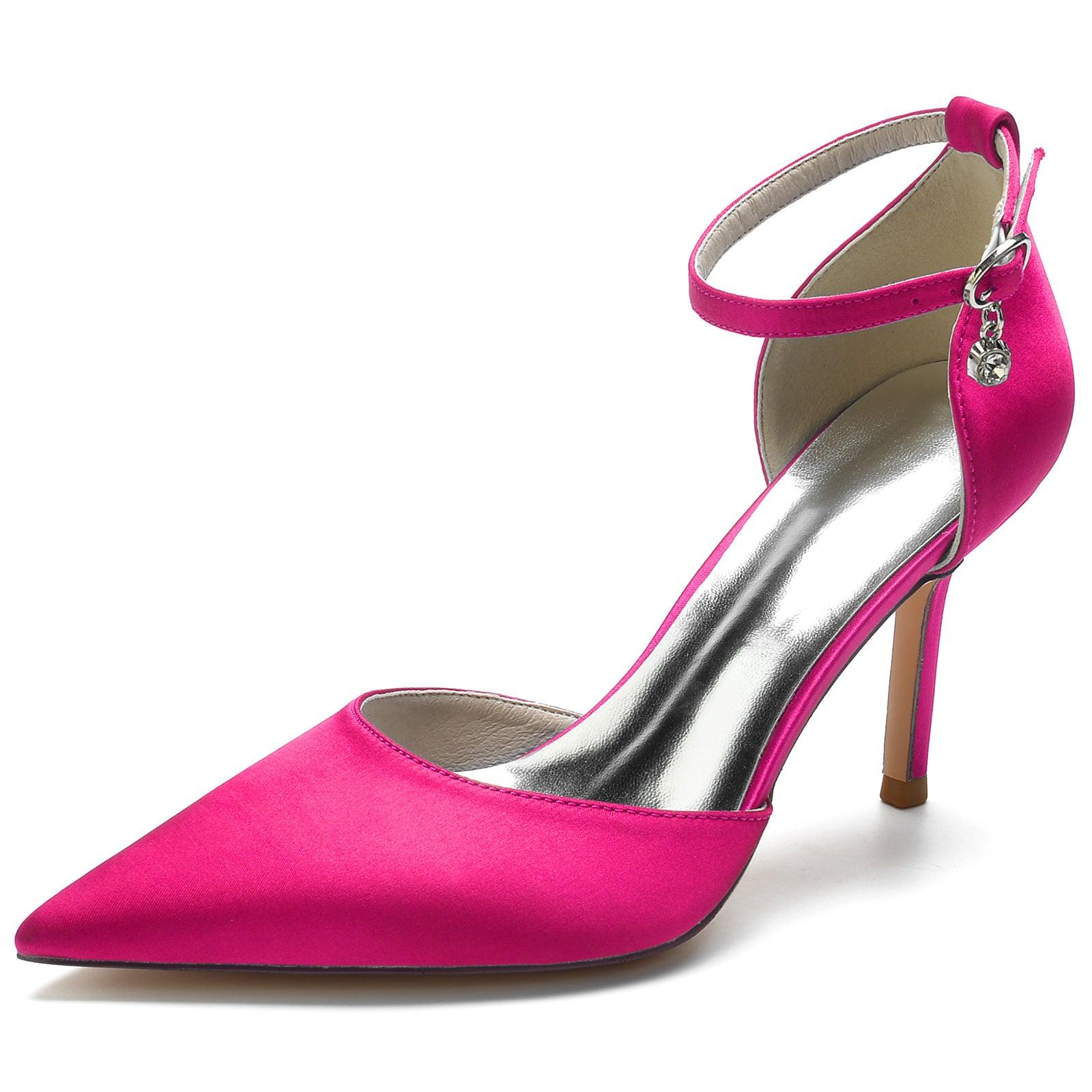 Stiletto Heel 8.5cm Silk-Like Shoes CK0146 - COCOMELODY