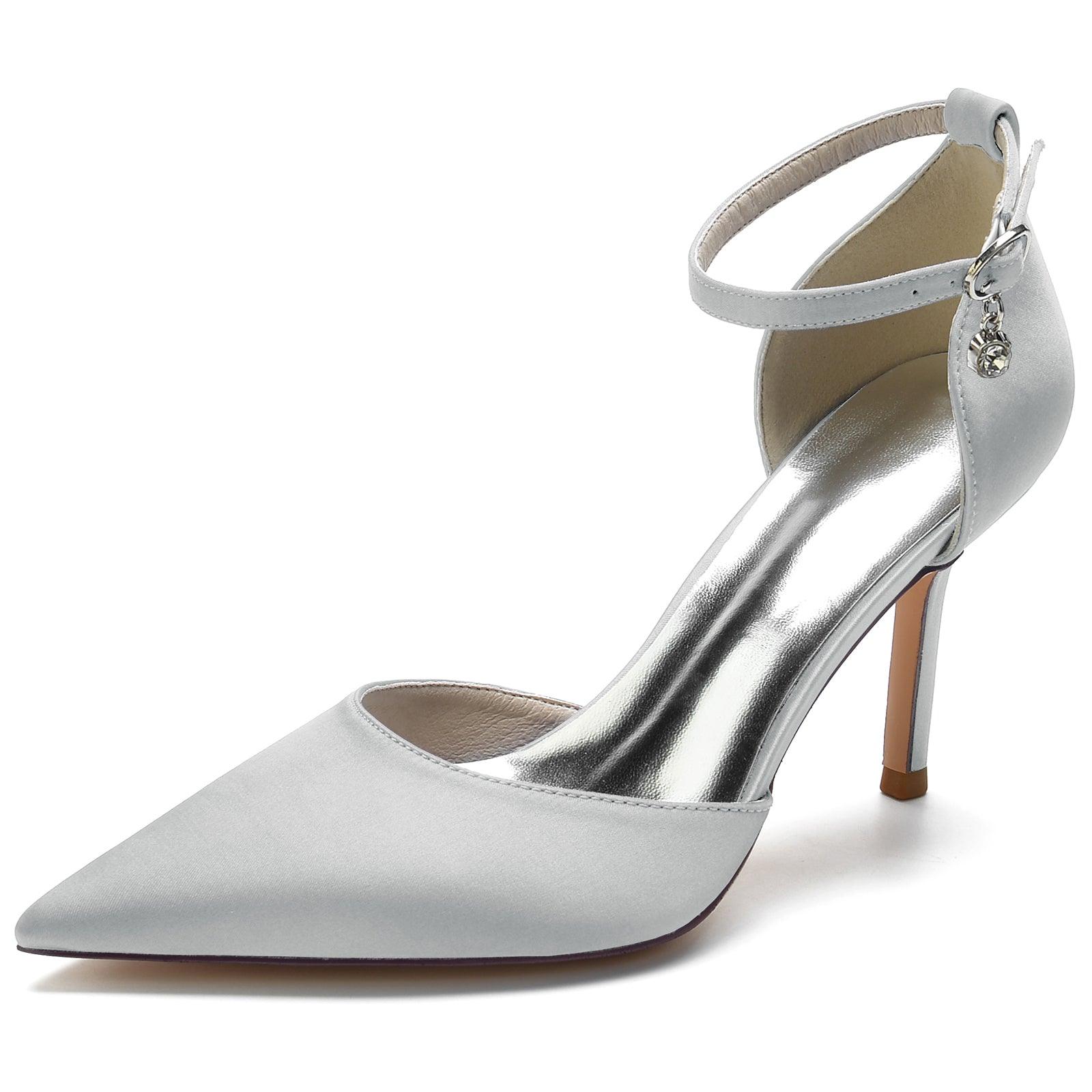 Stiletto Heel 8.5cm Silk-Like Shoes CK0146 - COCOMELODY