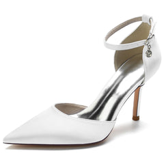 Stiletto Heel 8.5cm Silk-Like Shoes CK0146 - COCOMELODY