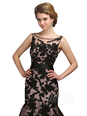 Trumpet Sweep Train Lace Mother of the Bride Dress COKT13001CR - COCOMELODY
