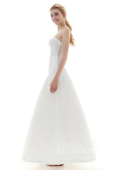 A-Line Floor-Length 1 Hoop Mesh Wedding Petticoats CP0016006 - COCOMELODY