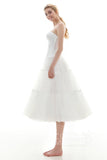A-Line Tea Length Slip Organza Wedding Petticoats CP001600B - COCOMELODY