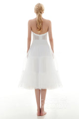 A-Line Tea Length Slip Organza Wedding Petticoats CP001600B - COCOMELODY