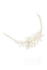 Alloy Wedding Bracelets with Pearl and Crystals CQ0034 - COCOMELODY