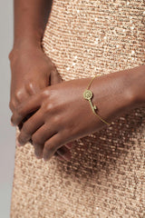 Yellow Gold Plated Bracelets with Crystals CQ0048 - COCOMELODY