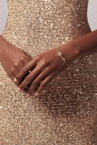 Yellow Gold Plated Bracelets with Crystals CQ0048 - COCOMELODY